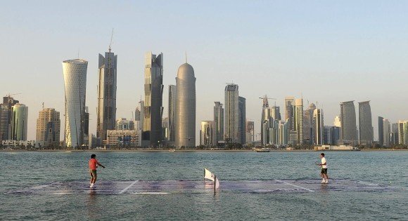 Roger Federer Rafael Nadal Floating Platform