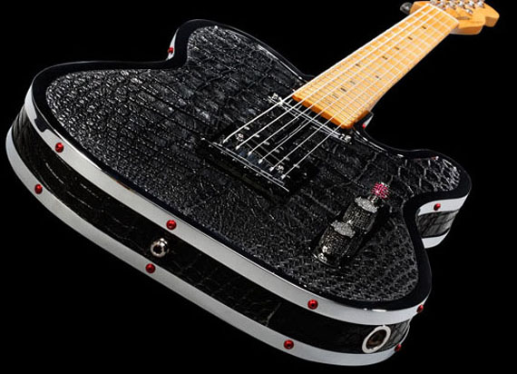Rock Royalty alligator guitar