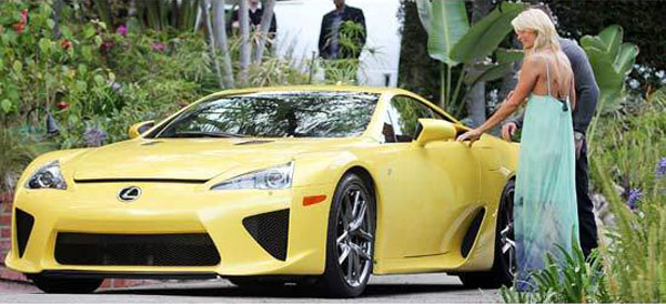 paris hilton lexus