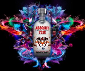 ABSOLUT 72 BIAN BOTTLE GAO YU CHEN MAN
