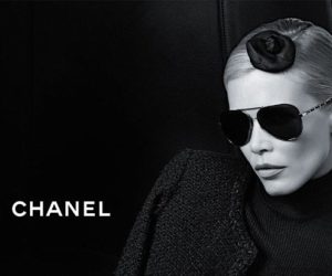 Claudia Schiffer Chanel Eyewear Campaign