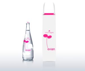 3 evian Bottle with Bag