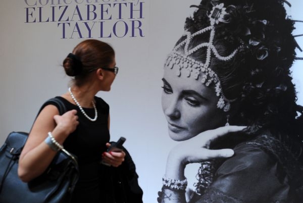 Elizabeth Taylor jewelry collection poster