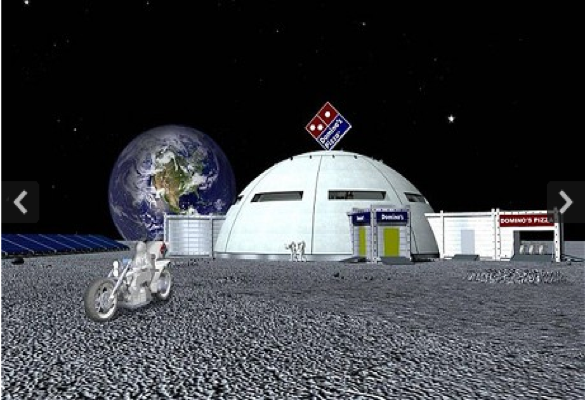 Dominos Pizza Moon