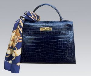 kelly croco bleu