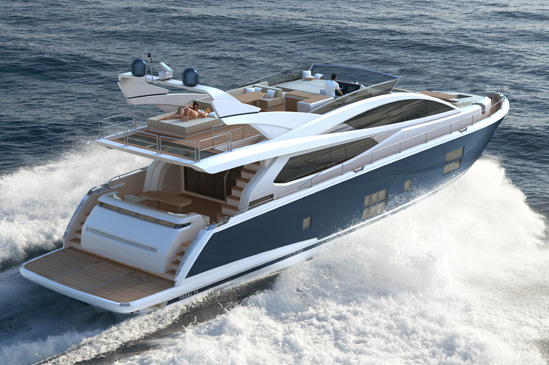 Pearl 75 motor yacht