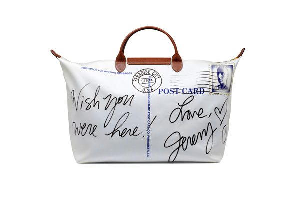 Longchamp Jeremy Scott Bag postcard