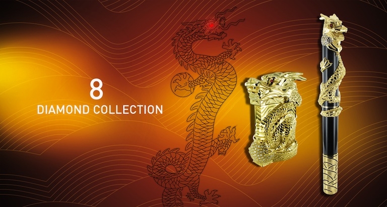 ST Dupont dragon diamond collection