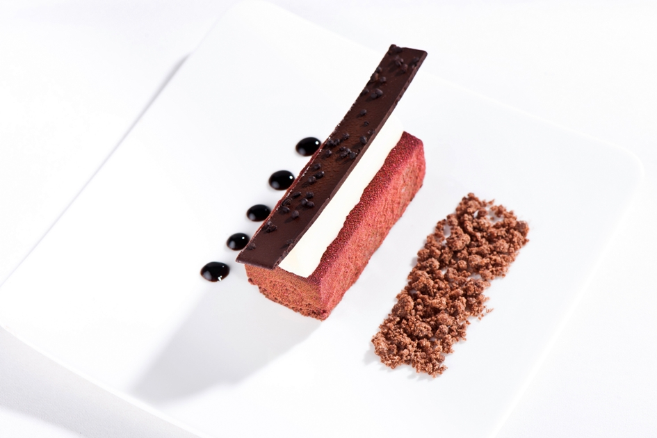 Chocolate Cake with Cherry Brandy Parfait