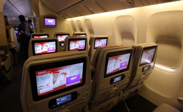 Emirates new inflight entertainment screens