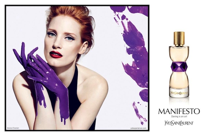 YSL Manifesto Fragrance Jessica Chastain