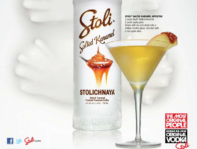 Stolichnaya salted caramel vodka