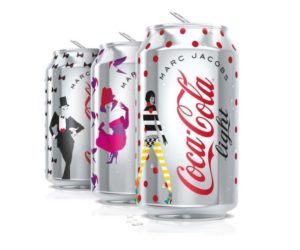 Marc Jacobs limited edition Diet Coke cans
