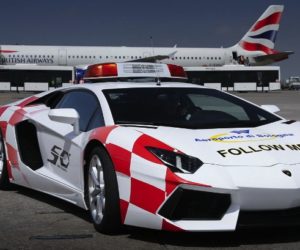 Lamborghini Aventador Turns Bologna Airport Taxi