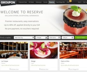 Groupon Reserve