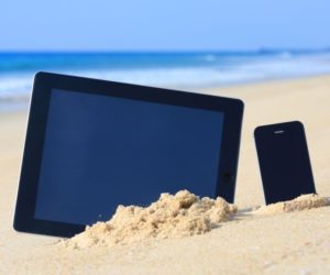 ipad iphone beach