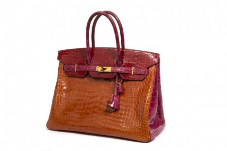 tri-colored crocodile Hermes Birkin bag
