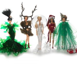Stephen Jones dressing Barbie