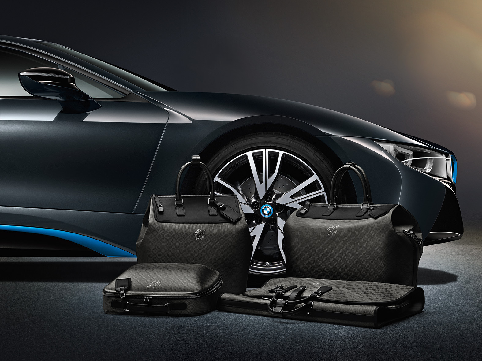 Louis Vuitton luggage for BMW i8