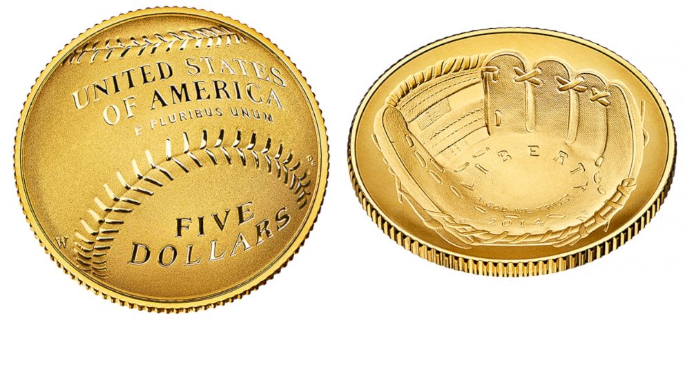 curved gold coins