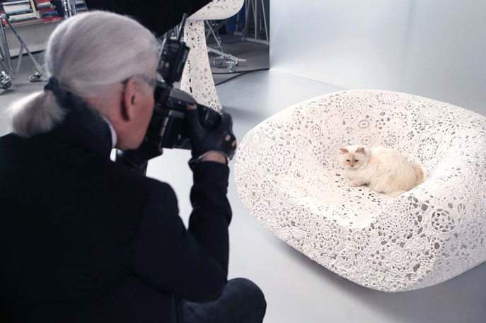 Karl Lagerfeld and Choupette