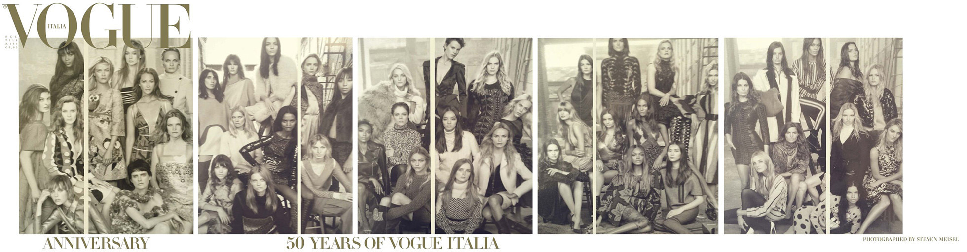 Vogue Italia is celebrating its 50th anniversary