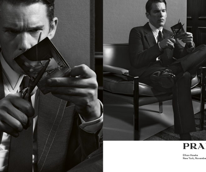 Ethan Hawke for Prada menswear