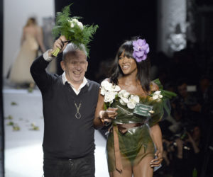 ean Paul Gaultier with Naomi Campbell