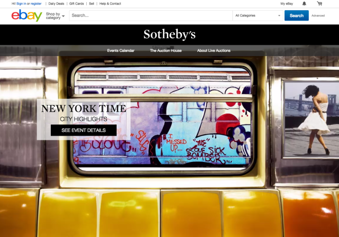 eBay, Sotheby’s launch new online auctions platform