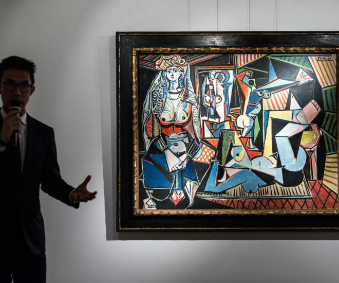 Picasso painting titled "Les Femmes d'Algers.