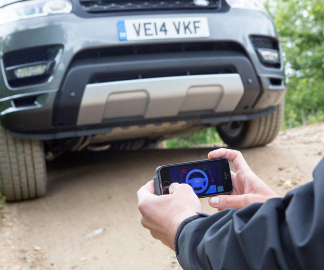 smartphone-controlled Range Rover Sport