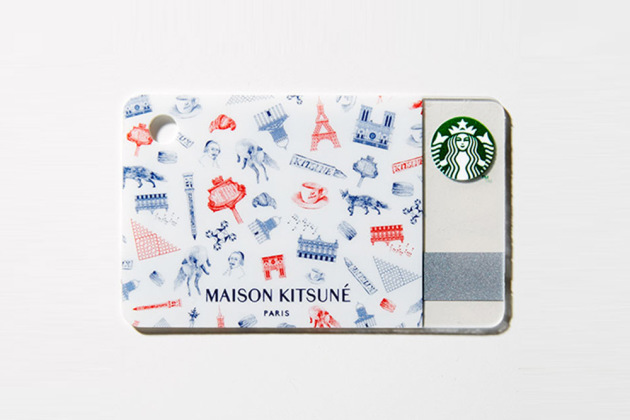 Maison Kitsune starbucks card