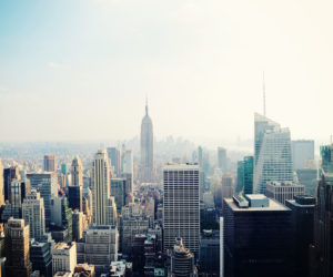 The Manhattan skyline