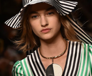 Etro does stripes - spring/summer 2017 - Milan. © AFP PHOTO/ALBERTO PIZZOLI