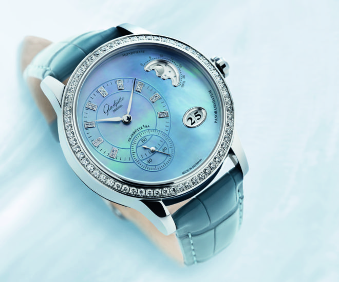 Glashütte Original PanoMatic Luna: Pale Blue Watch