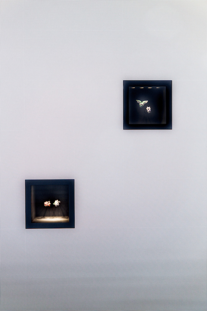 Exhibition shot of ‘L'Arche de Noé racontée par Van Cleef & Arpels’ at The Hôtel d'Évreux in Paris, France, from 3 to 26 September 2016. Image courtesy of Van Cleef & Arpels.