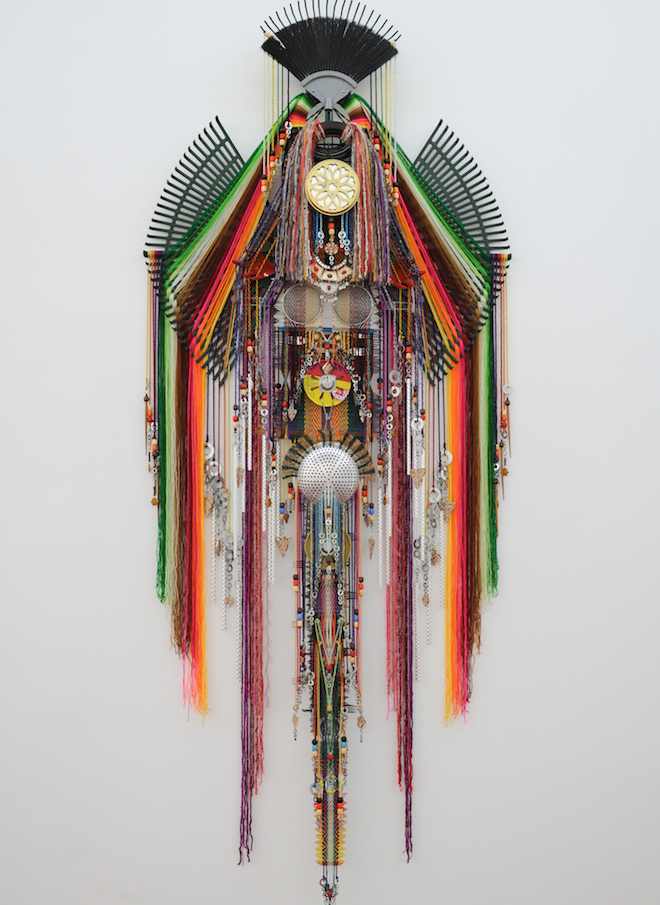 Anne Samat, ‘Tribal Chief 7’. Image courtesy of Richard Koh Fine Art.