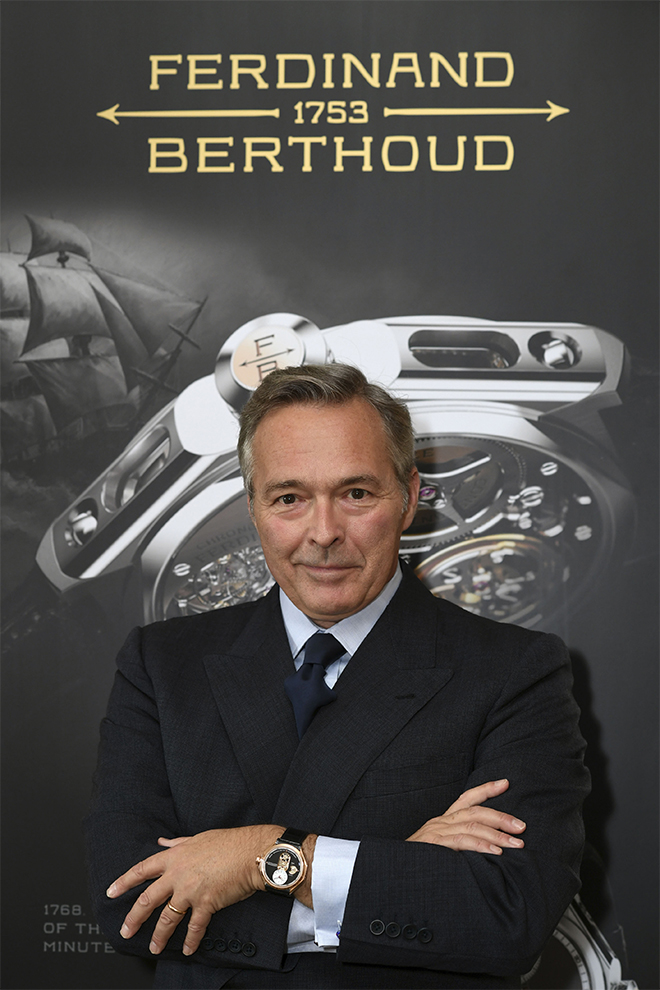 Karl-Friedrich Scheufele, Co-President of the Chopard Group and President of la Chronométrie Ferdinand Berthoud.