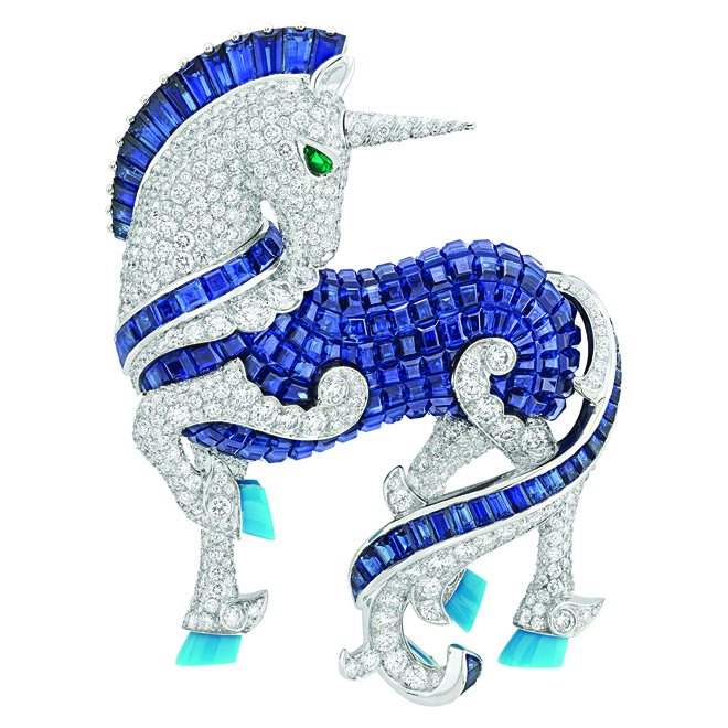 Unicorn clip, © Van Cleef & Arpels