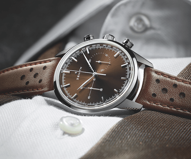 Zenith Heritage 146 with El Primero and brown dial