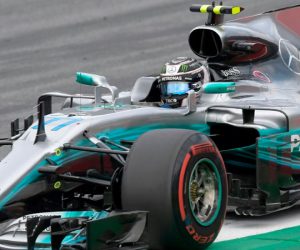 Mercedes driver Valtteri Bottas in action during the Austrian Grand Prix at the Red Bull Ring, in Spielberg, on July 9, 2017 © Andrej ISAKOVIC - AFP