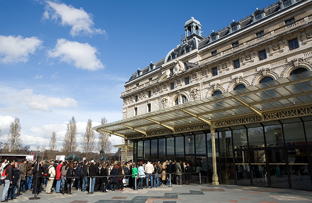 The queue at Musee D'Orsay in Paris, France (Photo credit: AFP / Loic Venance)