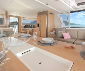 Saloon on Bali 5.4 Open Space sailing catamaran