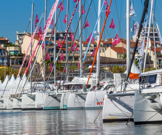 Catamarans at the 2018 Cannes Yachting Festival