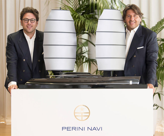 Edoardo Tabacchi, Perini Navi’s majority shareholder, and Lamberto Tacoli, Chairman and CEO
