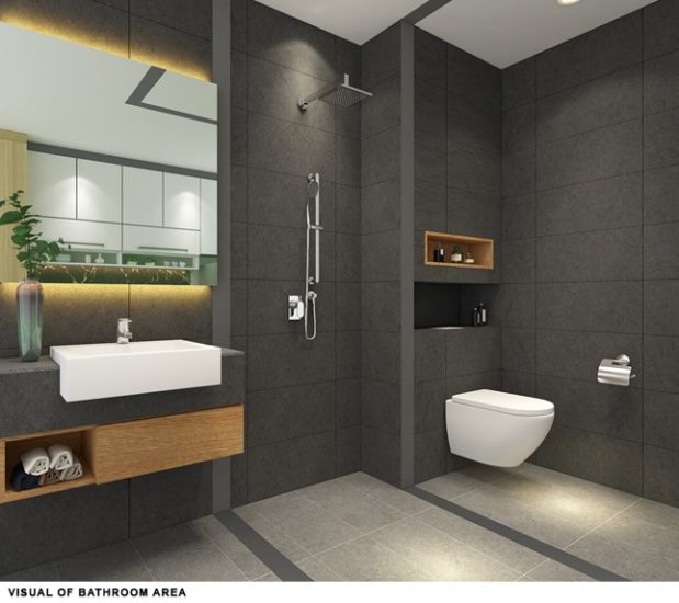 Bath/bedroom concept of W Residences, Cambodia