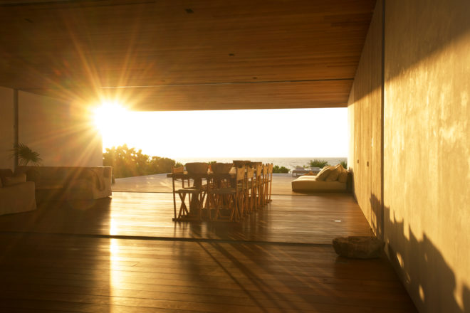 House on a Dune affords spacious living rooms with pared-down design