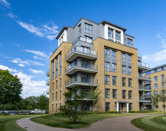 Teddington Riverside development is where residents can enjoy bicycle rides around its lush surroundings