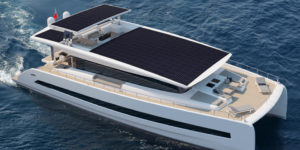 The 24.3m Silent 80 can travel about 100nm a day using solar power