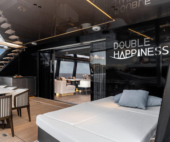 Sunreef 80 sailing catamaran Double Happiness for China